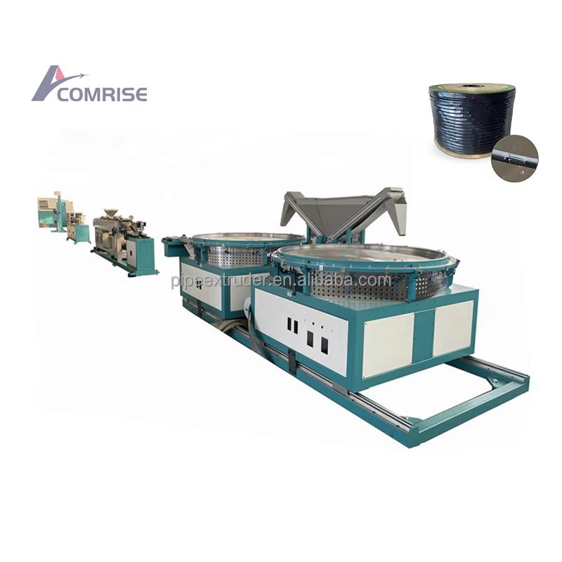 Binnenste platte emittertype druppel irrigatie tape maken machine